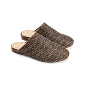 Woven Mule Clogs - Brown