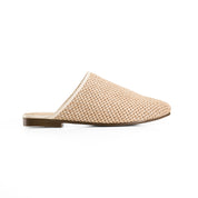 Woven Mule Clogs - Beige