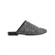 Woven Mule Clogs - Black