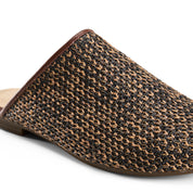 Woven Mule Clogs - Brown