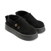 Chunky Sole High-Cut Clogs - Black