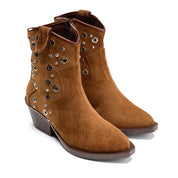 Grommet Detail Cowboy Boot - Havan