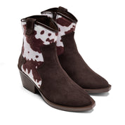Cowboy-Style Bootie - Brown