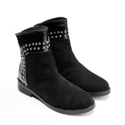 Glam Rock Ankle Boot - Black
