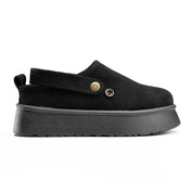Chunky Sole High-Cut Clogs - Black