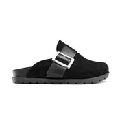 Buckle-Strap Comfort Clog - Black