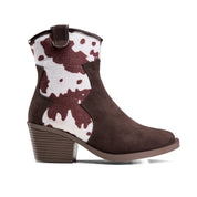 Cowboy-Style Bootie - Brown