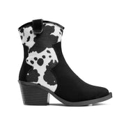 Cowboy-Style Bootie - Black