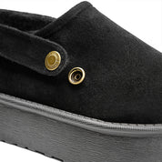 Chunky Sole High-Cut Clogs - Black