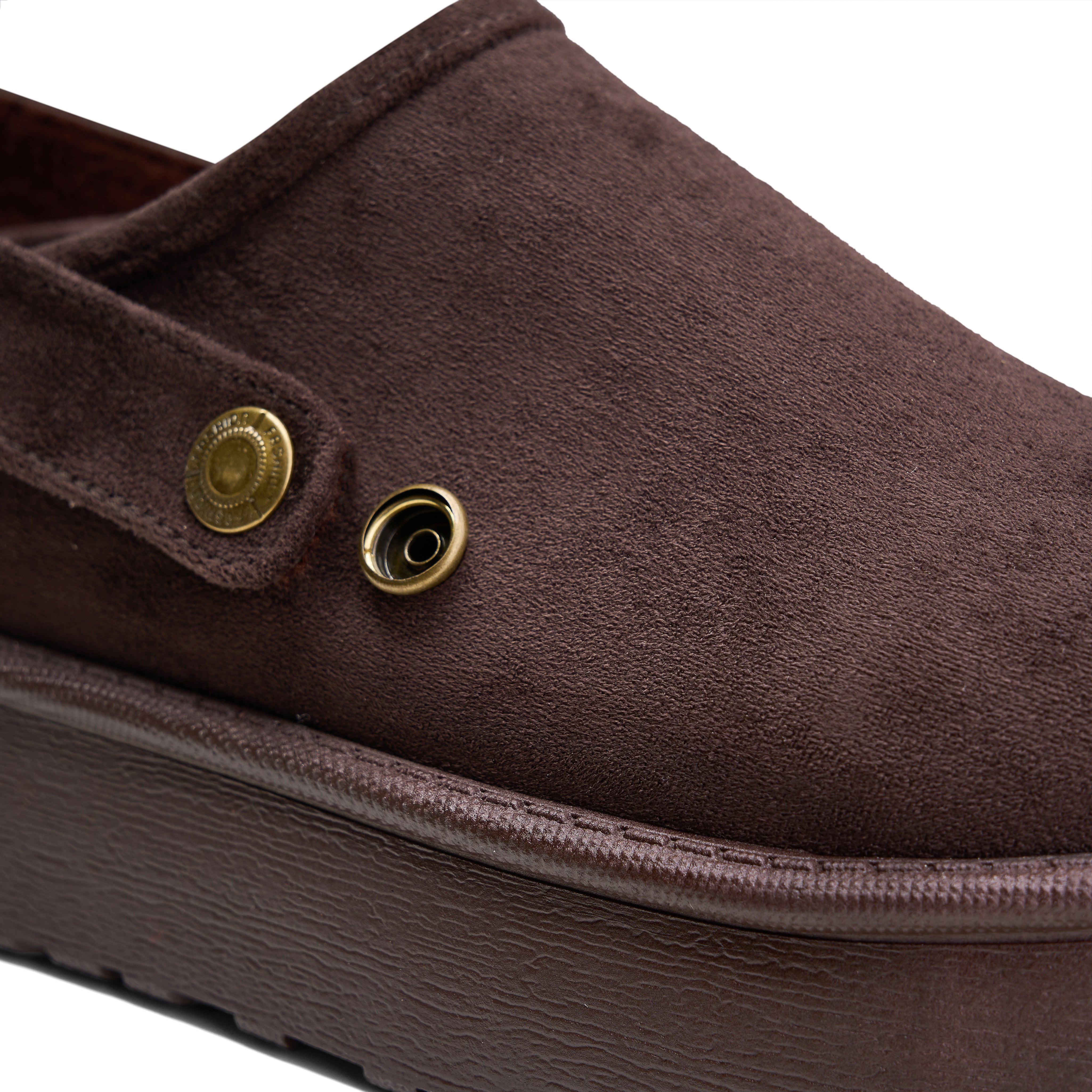 Chunky Sole High-Cut Clogs - Brown