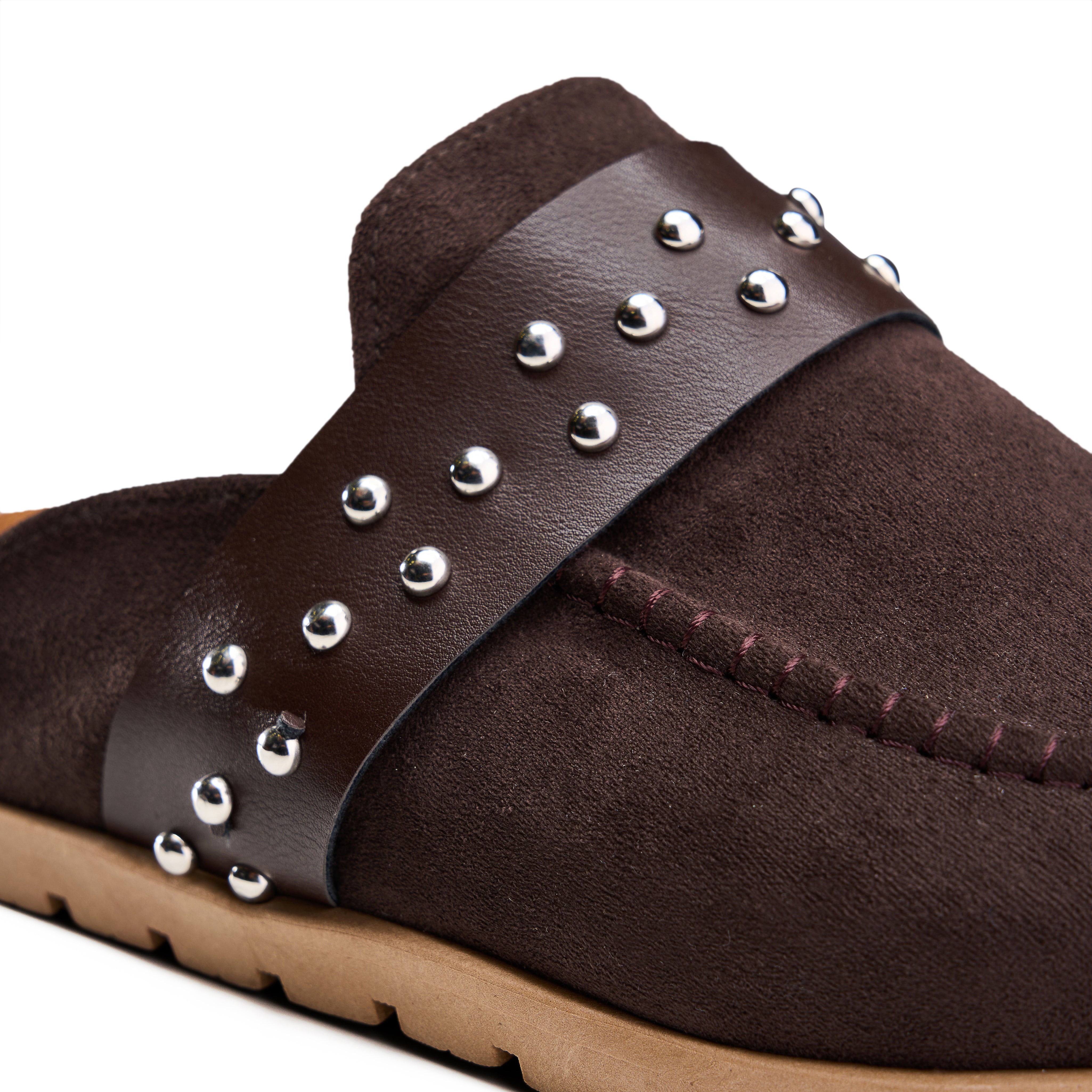 Trail Studded Clog - Brown