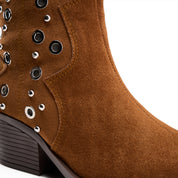 Grommet Detail Cowboy Boot - Havan