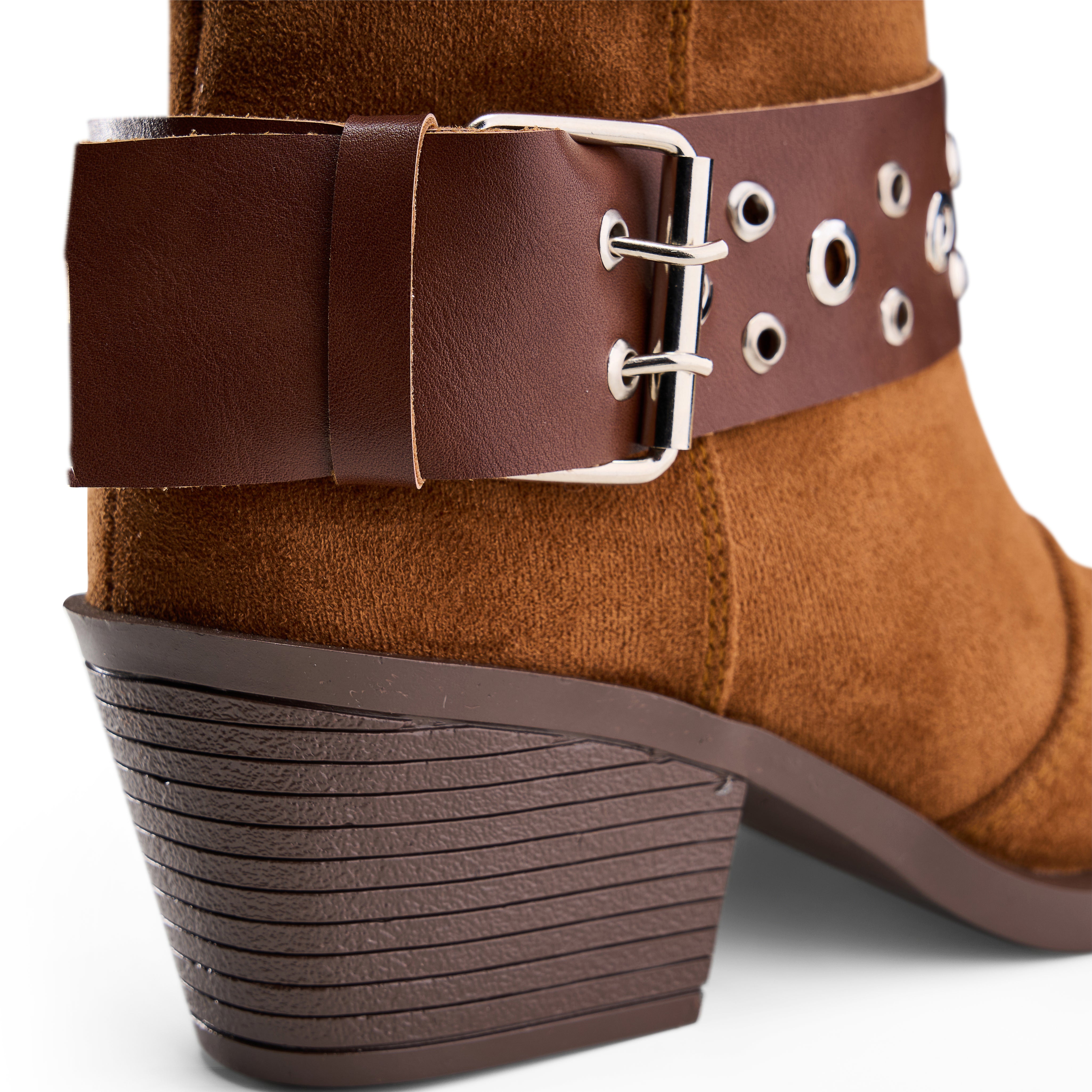 Suede Studded Harness Boot - Havan