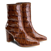 High-Heel Croc Ankle Boot - Havan