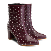 Domina Stiletto Bootie - Maroon