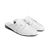 Cutout Band Flat Slide - White