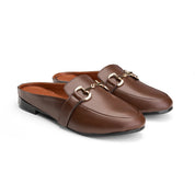 Flat Metal Accent Slide - Brown