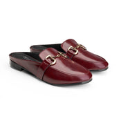 Flat Metal Accent Slide - Maroon