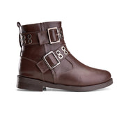 Double-Strap Riot Boot - Brown