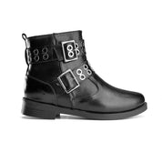 Double-Strap Riot Boot - Black