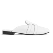 Cutout Band Flat Slide - White