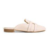 Cutout Band Flat Slide - Beige