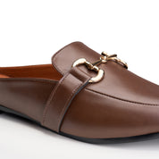 Flat Metal Accent Slide - Brown