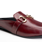 Flat Metal Accent Slide - Maroon