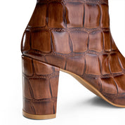 High-Heel Croc Ankle Boot - Havan