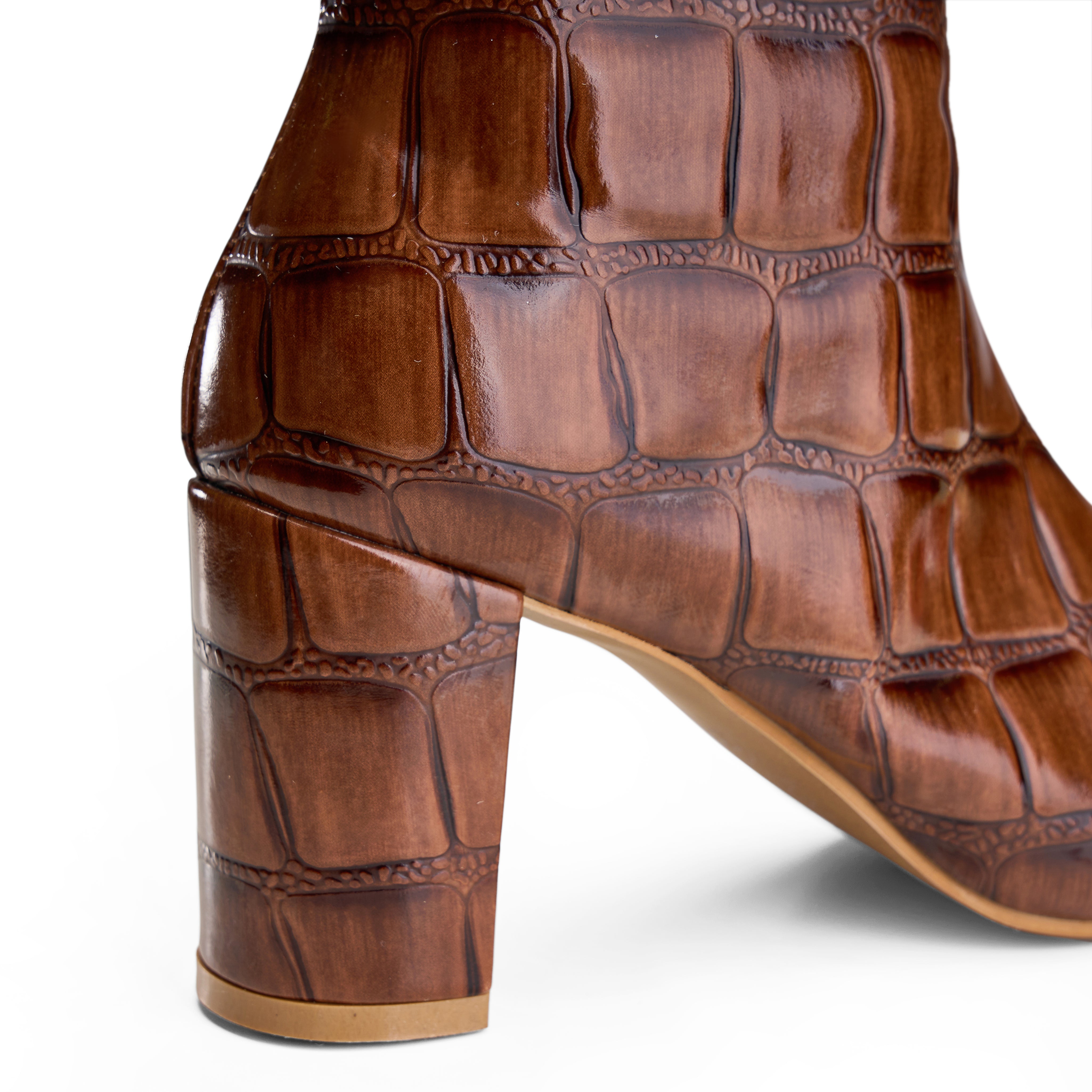 High-Heel Croc Ankle Boot - Havan