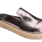 Modern Metallic Clogs - Dark gray