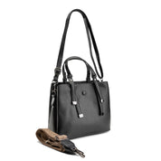 Top-Handle Crossbody Bag - Black