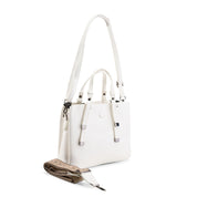 Top-Handle Crossbody Bag - white