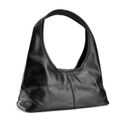 Soft Finish Half-Moon Bag - Black