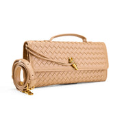 Braided Crossbody Envelope - Beige