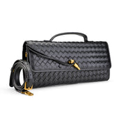 Braided Crossbody Envelope - Black