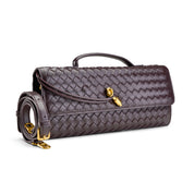 Braided Crossbody Envelope - Brown