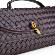 Braided Crossbody Envelope - Brown