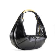 Structured Handle Hobo - Black