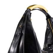 Structured Handle Hobo - Black