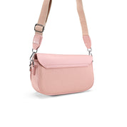 Two-Tone Flap Crossbody - pink