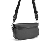 Two-Tone Flap Crossbody - Black
