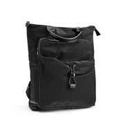 Nylon Tote Backpack - Black