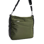 Puffer Sling Carryall Bag - dark green