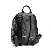 Pebbled Convertible Backpack - Black