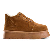 Sherpa-Trimmed High-Top Sneaker Boot - Havan