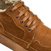 Sherpa-Trimmed High-Top Sneaker Boot - Havan