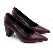Classic High-Vamp Pump - Maroon