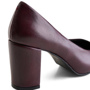Classic High-Vamp Pump - Maroon