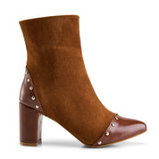 Stud-Trim Block Heel Boot - Havan